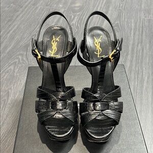 Saint Laurent Tribute Heels Black